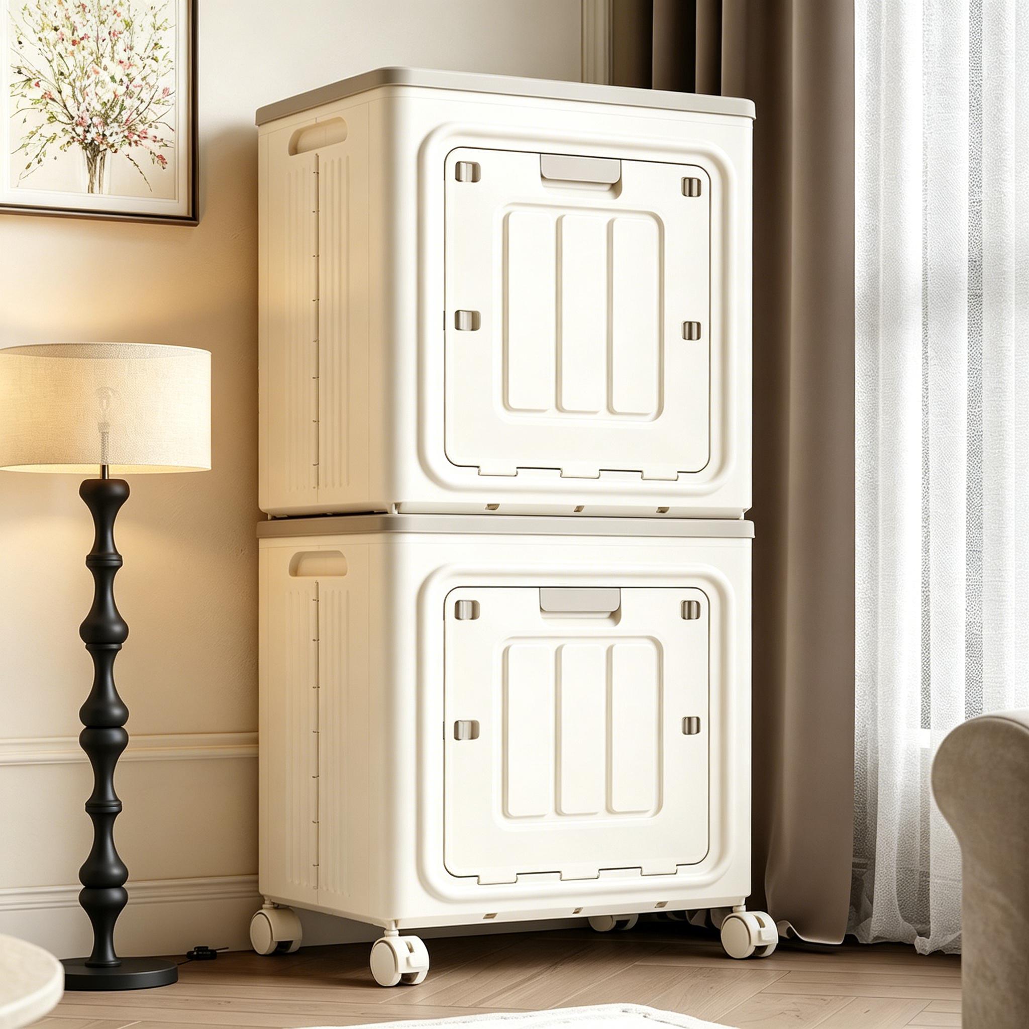 UFORU Laundry Basket with Wheels, Ventilated& Odor-Resistant, Portable Rolling Storage with Lid, SizeDetails in SKU Images, Assembly Guide in Main Image &Description