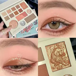 Lion's Glory All-in-One Eyeshadow Palette | Matte & Shimmer Shades with Blush & Highlighter | Silky Waterproof Formula, All-Day Wear | Creates Mesmerizing Looks from Day to Night! #Lion Palette #AllIn One Makeup #Eyeshadow Goals