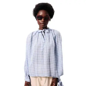 Havasia Blouse-Blue Clair