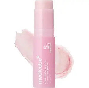PDRN Pink Collagen Volume Multi Balm | All-in-One Volufiline, PDRN, NAD Stick for Youthful-Looking Skin, Helps Reduce the Appearance of Fine Lines, Firming Care | For Under-Eyes, Neck, Forehead, Smile Lines & Lip Care | Korean Skincare
