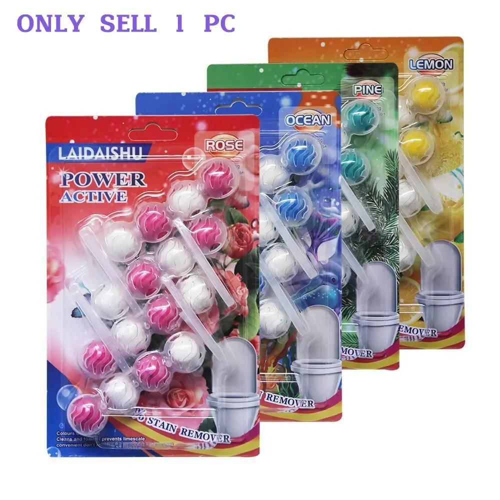 16 Ball Toilet Hanging Cleaning Balls, Odor Eliminator, Deodorizer, Stain Remover, Blue Bubble, Bathroom Cleaner, Freshener, Toilet Cleaner Automatic, Deodorizing Bathroom Cleaner, Home Cleaning Products, Household Cleaning Products