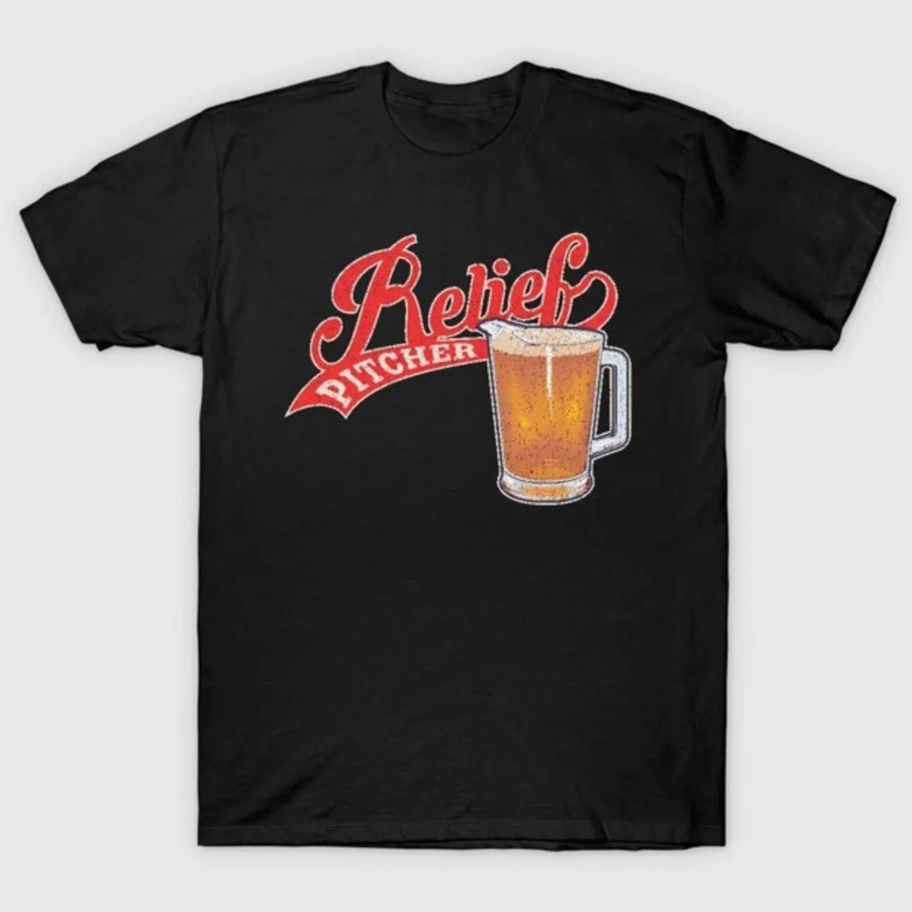 Relief Pitcher T-Shirt, Baseball Graphic Tee, Funny Pitching Shirt, Vintage Sports Fan Apparel, Unisex Casual Tee 1EO 317