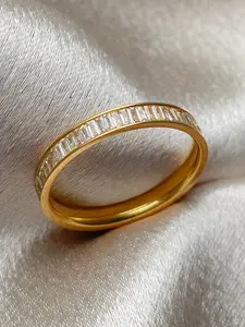 Baguette Stacker Ring - High Quality Crystals, Waterproof dainty jewelry romantic gift