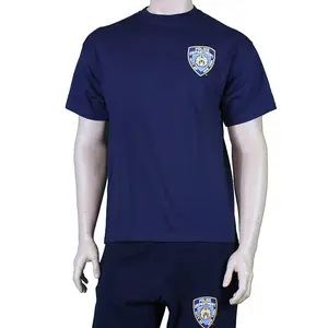 NYPD Short Sleeve New York Finest Back T-Shirt Navy