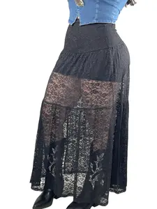 Gabby's Lace Skirt - Midi Length - Under Skirt Included - True to size and Stretchy