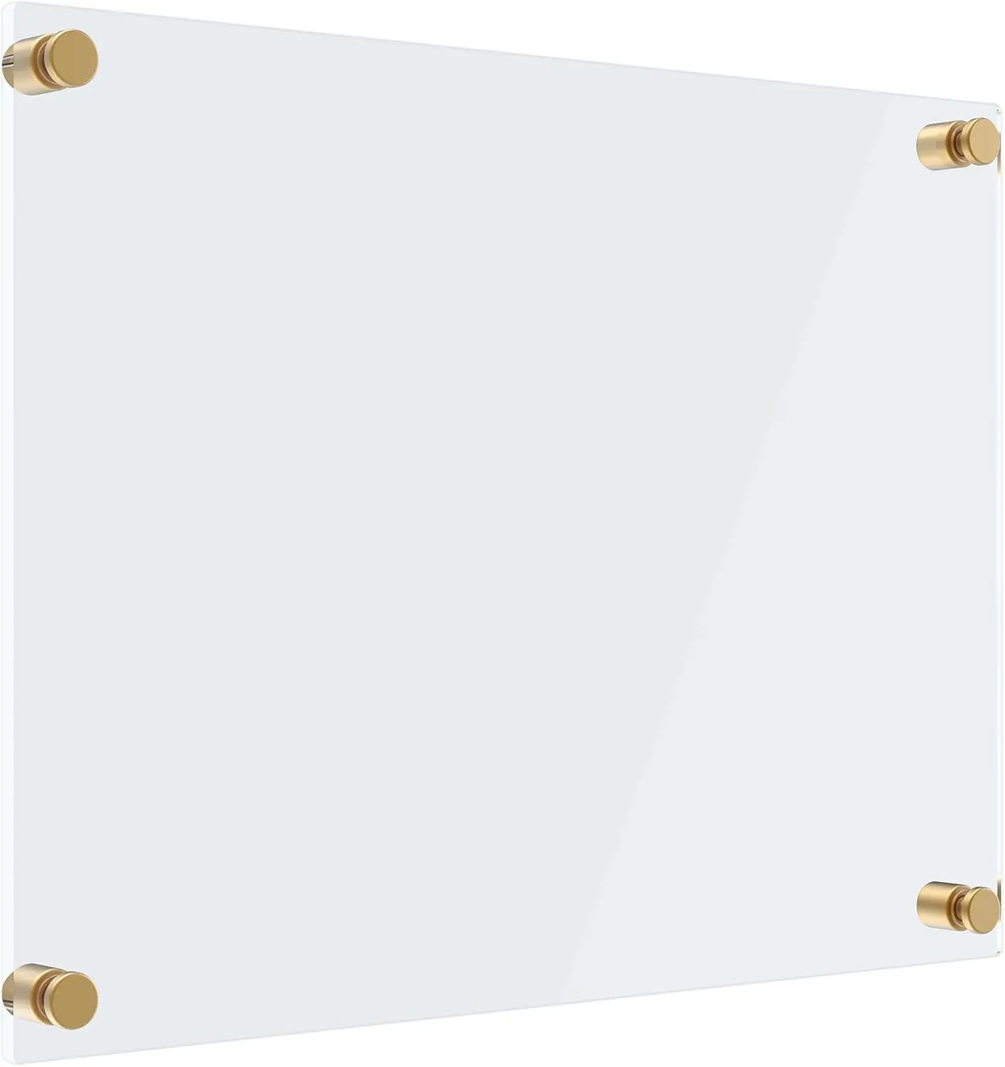 MaxGear Rectangular Acrylic Dry Erase Board 16"x12" - Wall-Mounted Frameless Non-Magnetic Board with Marker Holder, Markers, Eraser, Easy Writing, Durable for Home, Office, Exceptional Clarity, Safe & Comfortable Handling, Ideal for 14 and Older, Consiste