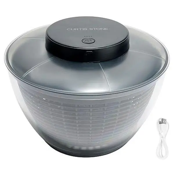 Curtis Stone 5-Quart Rechargeable Salad Spinner