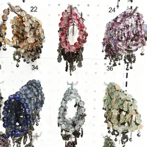 New Wholesale Trendy Fashion Handmade Copper-Plated Gun Black Zircon Inlay Pendant Necklace Bead Fine Pendants & Charms Jewelry Pendant Bracelet Fashionable Glasses Beads Bracelet Men Women Bracelet