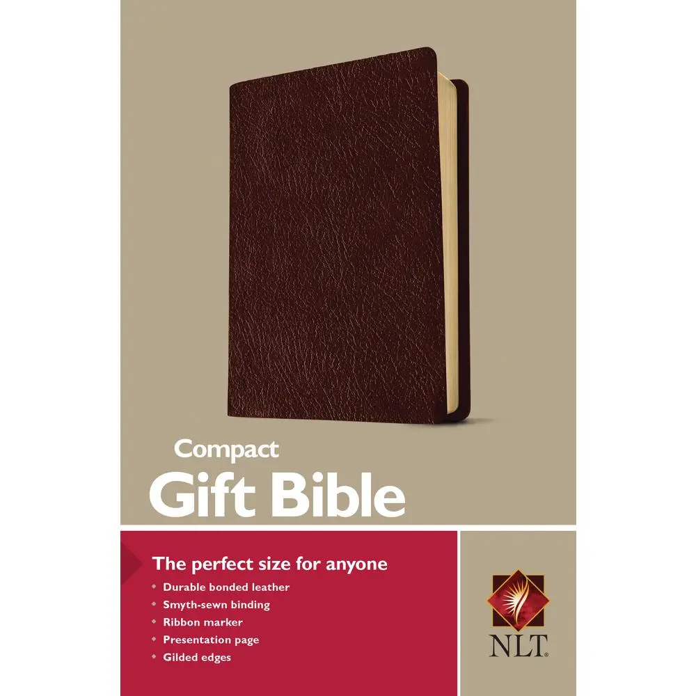 Used Holy Bible - NLT English Edition, Compact Size, Bonded Leather, Soft Covers, Ribbon Marker