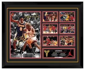 Michael Jordan Kobe Bryant 2 Legends Signed Framed Memorabilia