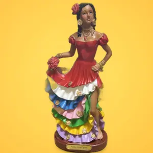 Pomba Gira Cigana 12-in Home Decor Statue, Ornaments, Doll Figurines, Home Decor Accessory for Room Accent