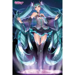 Hatsune Miku (Projection) Poster - High-Quality Glossy Paper Posters