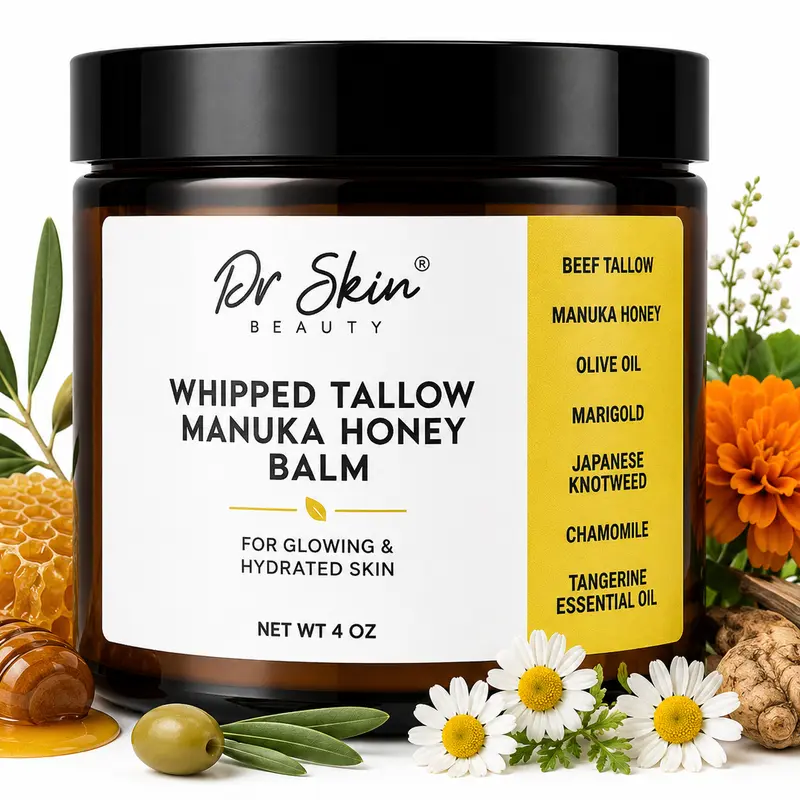 Dr. Skin Wagyu Tallow Balm - Deep Moisture for Dry, Sensitive Skin | Manuka Honey & Calendula