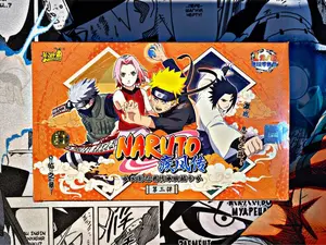 Naruto Kayou Tier 1 Wave 3 Booster Box Official Anime Cards TCG CCG Collectible Playing/Trading Cards Second Bullet 36 Packs per Box 5 Cards per Pack Naruto & Sasuke