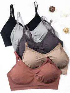 Five-Piece Wireless Bra Set, Comfortable Fashion Design, Perfect for Daily Wear, Ideal Gift for Women, Durable Material