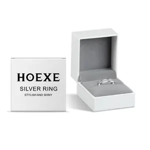 【Hoexe】Silver Ring with Crystal Accents — Designed for Everyday Comfort and Durability; Suitable for Active Lifestyles and Wearable by Both Men and Women.