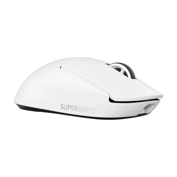 Logitech G PRO X SUPERLIGHT 2 Wireless Gaming Mouse, 60g Pro-Grade with 5 Programmable Buttons, 44k DPI Sensor, 8kHz Report Rate, USB-C Charging for PC/Mac - White White Classic Mouse