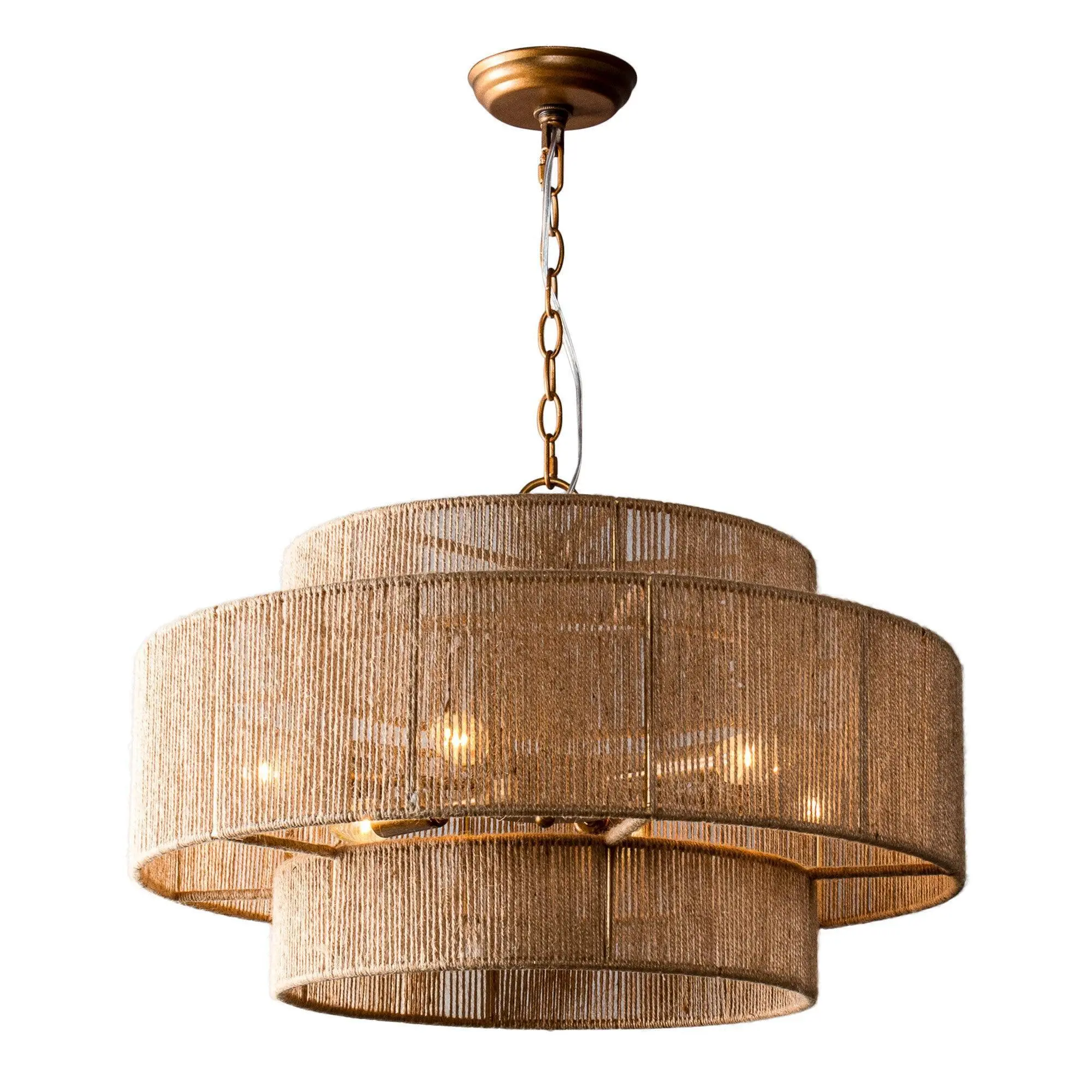Billiter 6 Light Wood Gray Modern Farmhouse Chandelier