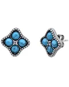 Kelly Herd Women's Turquoise Four-Stone Cluster Earrings - Ebe153