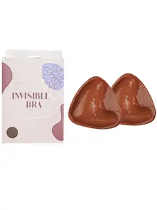 Women's Reusable Silicone Push Up Bra Insert, Triangle Shaped Anti-slip Breathable Breast Pads, Lingerie Accessories for Women