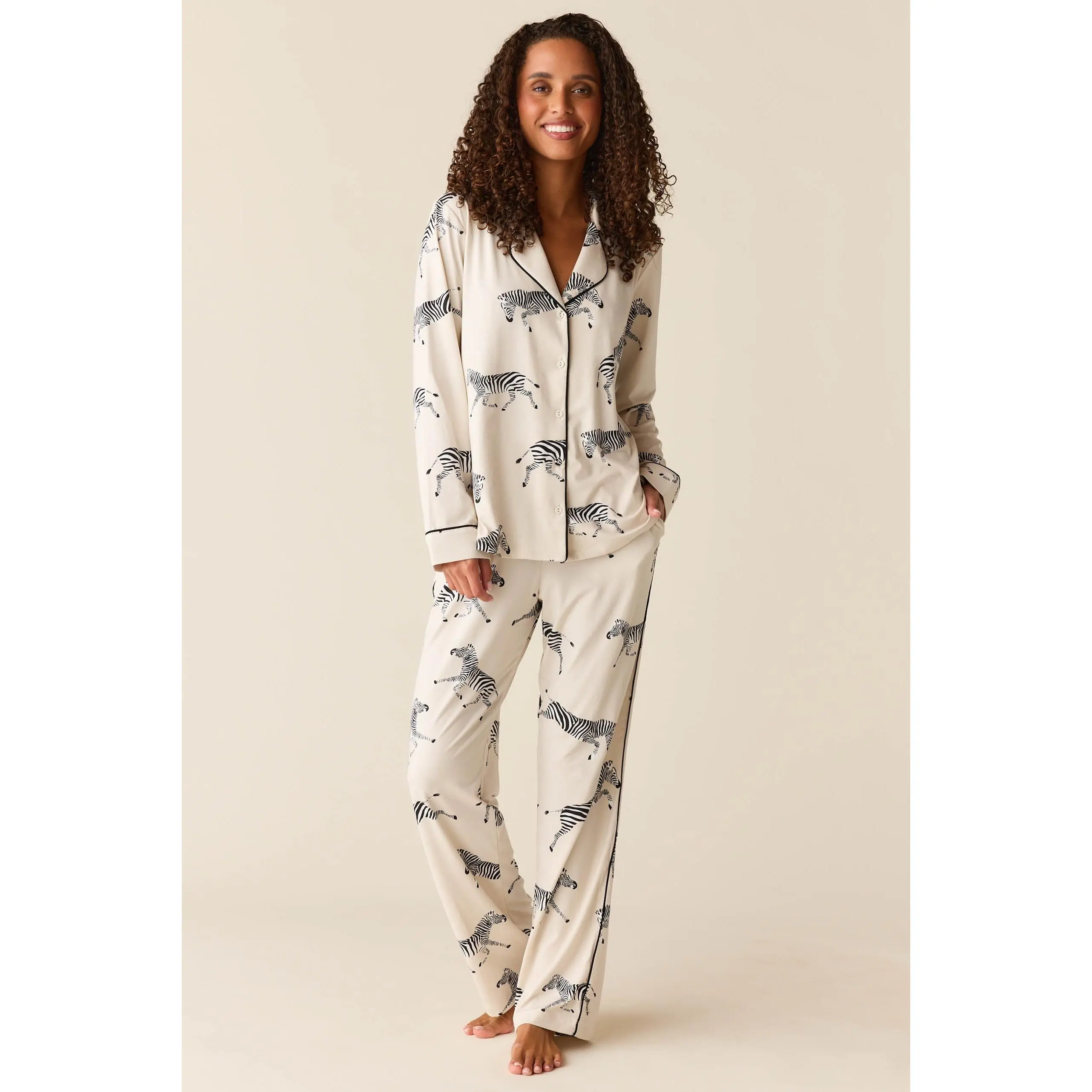 Winter Cloud Jersey PJ Set in Animalia