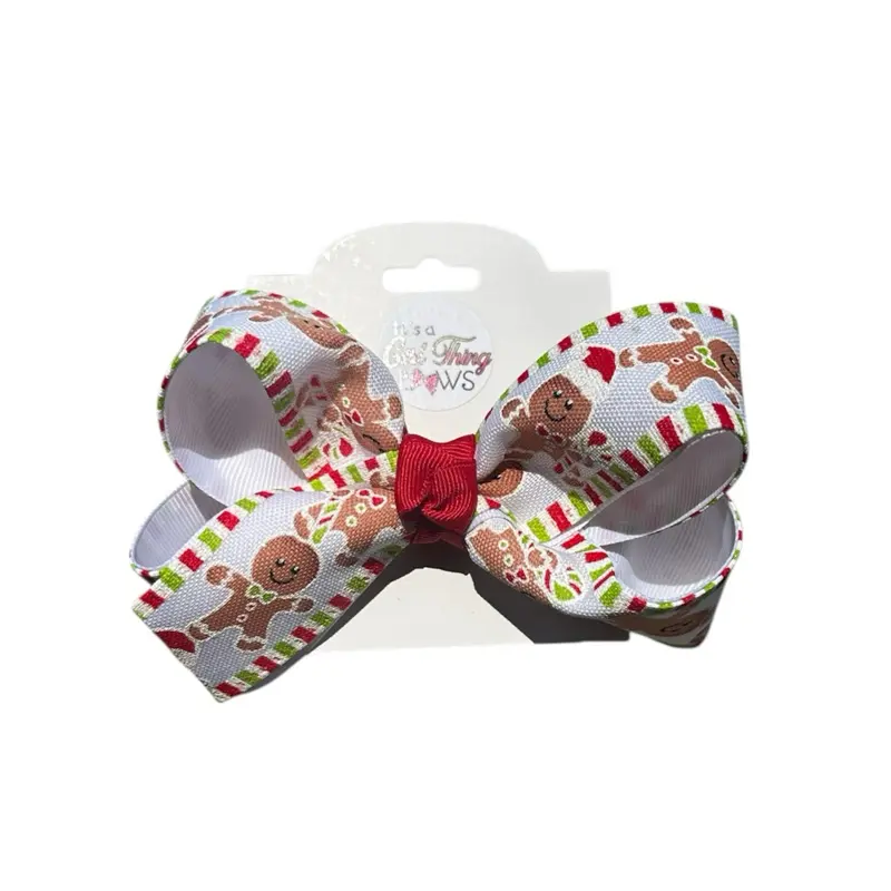 Gingerbread Overlay Bow