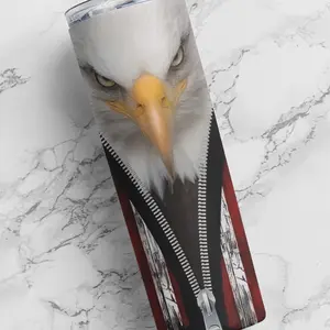 American Eagle 20oz Stainless Steel Tumbler with Lid and Straw
