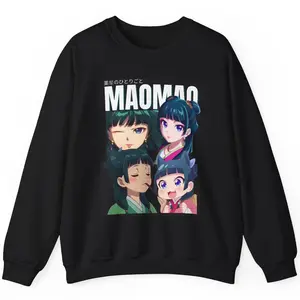Maomao Apothecary Diaries Anime Manga Crewneck Pullover Sweatshirt Unisex Long Sleeve Casual Fashion Cozy Wear for Everyday Perfect Gift for Friends