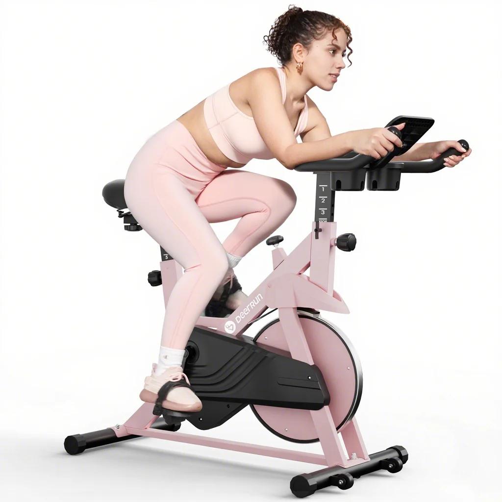 [PitPat X DeerRun] S500 Indoor Adjustable Magnetic Resistance Silent Belt Cycling Bike With Smart App Gym Equipment