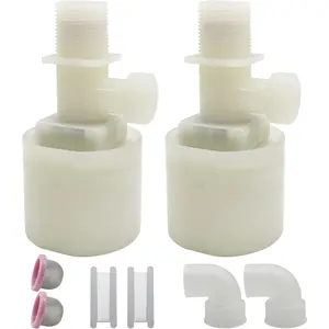 Water Float Valve Water Level Control for Water Tank Traditional Float Valve Upgrade 2 PCS 1/2" Up Inlet