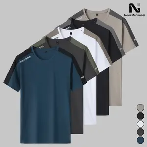 Men's 5 Pack Sports T-Shirts Short Sleeve Breathable Lightweight Quick Dry Soft Fabric Versatile Everyday Wear Gym Running Workout Office Meetings Weekend Outings Warm Weather Comfortable Stylish Fit Premium Quality High Quality Material