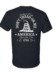 Don't Tread on Me T-Shirt - DryBlend Moisture Wicking High Quality TShirt Adult Tee Genx Collar Cotton Shortsleeve Menswear Streetwear