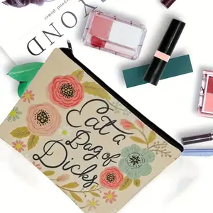 Storage Bag with Floral Pattern, Lightweight Multi-functional Fashion Makeup Bag, Casual Travel Makeup Bag, Portable Zipper Cosmetic Organizer Storage Bag