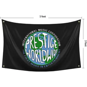 Prestige Worldwide Flag International Music Corporation 3x5 Feet Flag for College Dorm Room Decorations, Step Brothers Funny Poster, Ornaments Standing Banner
