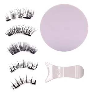 Multi-Pair Magnetic False Eyelashes, With Matching Eyelash Curler, Reusable, Glue-Free & Easy to Operate, Affordable & Durable for Daily Commute