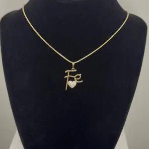 #6| Fe Necklace Gold Elegant with Heart Pendant for Women's Fashion Jewelry