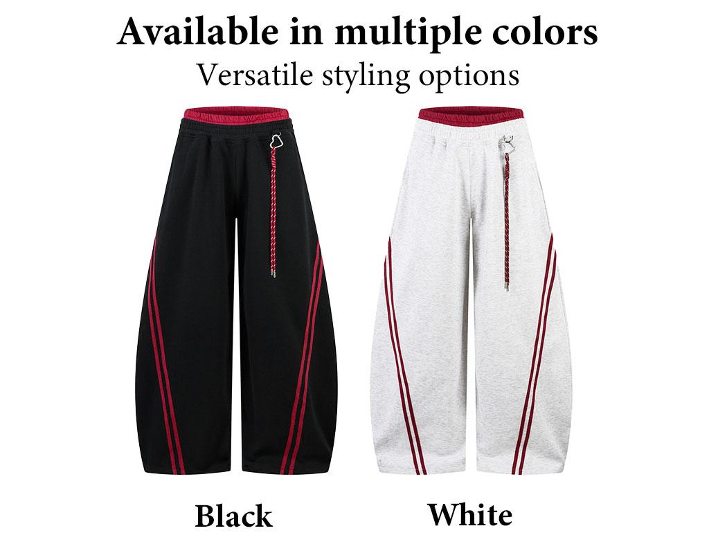TELLFUN Y2K Baggy Wide-Leg Sweatpants with Side Stripes – Comfortable Casual Streetwear Joggers for Everyday Loungewear, Oversized Unisex Design bottom Pants,Summervibes TELLFUN Y2K Baggy Wide-Leg Sweatpants with Side Stripes – Comfortable Casual Streetwear Joggers for Everyday Loungewear, Oversized Unisex Design bottom Pants,Summervibes