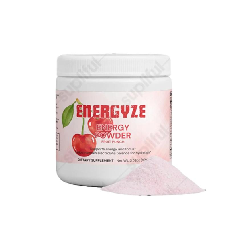Energy Powder with Fruit Punch Flavor - Balanced Boost for Gamers, Fitness Enthusiasts, Professionals & Students - Backed by Science and Nutrient-Rich