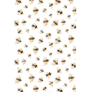 Bee Pattern Waterslide Paper - Full Sheet 8.5x11.5" Background