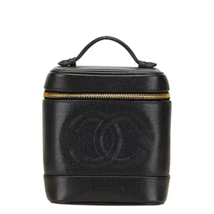 Pre-owned CHANEL Calfskin Tote Bags Caviar Skin Vanity Bag