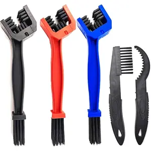 5PCS Bike or Motorcycle Chain Washer, Cleaning Brush Bicycle Chain Cleaning Tool Set,Bike Chain Crankset Brush,Motorcycle Washer Cleaner Brush Tools