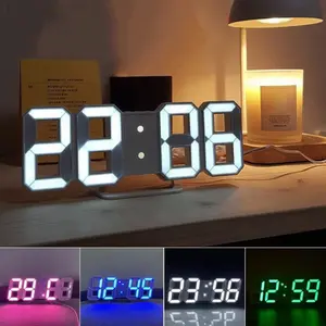 [3D LED Digital Clock] 3D LED Digital Clock |   1pc Bedroom LED Clock for Home Decor