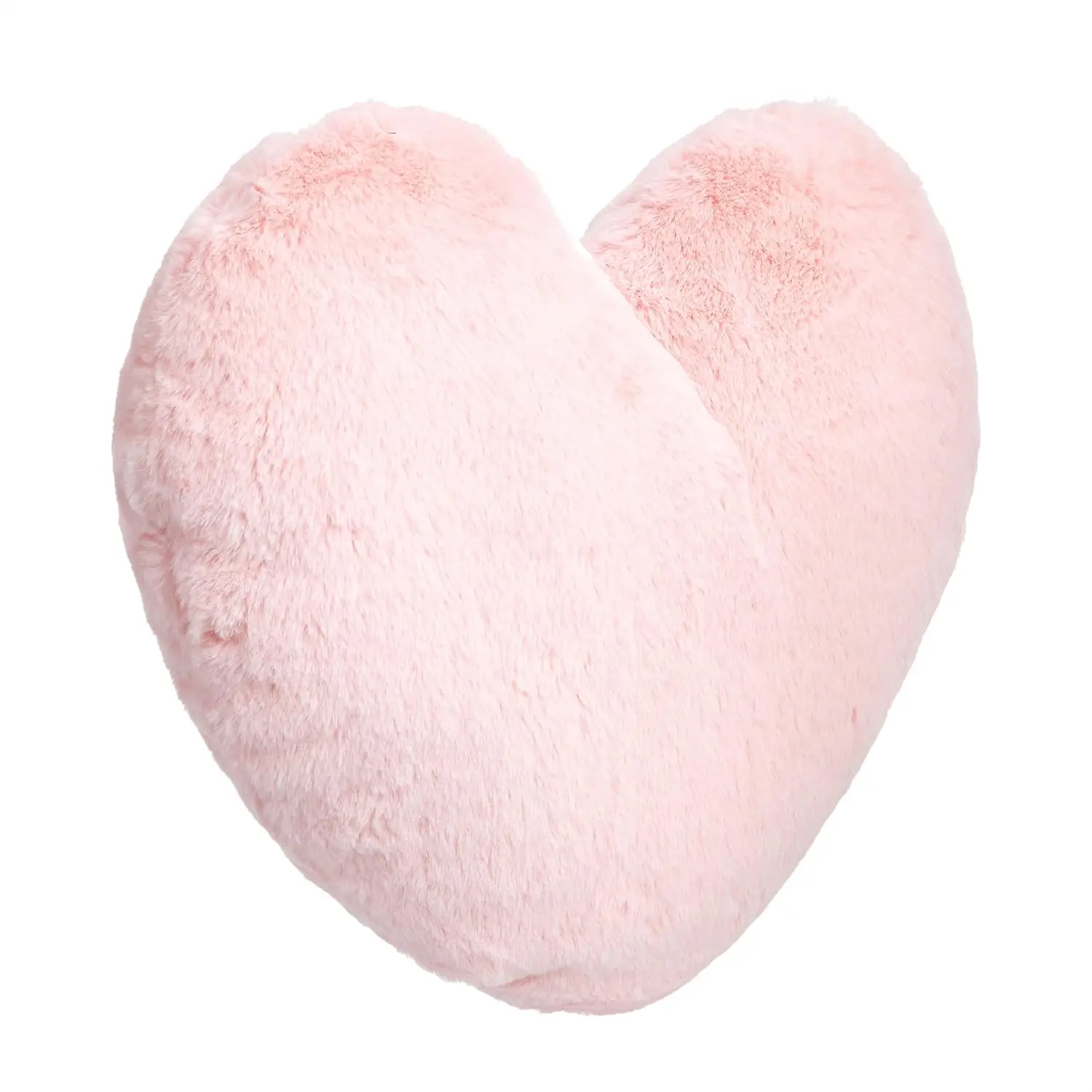 Kids Pink Heart Decorative Pillow for Bedroom, Room Decor, 10.5 in x 4 in