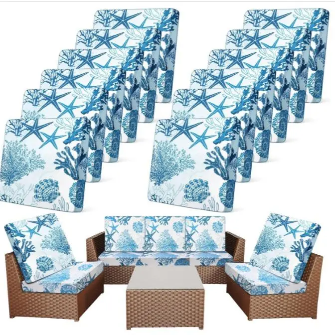 12 Pcs Blue Starfish Coral