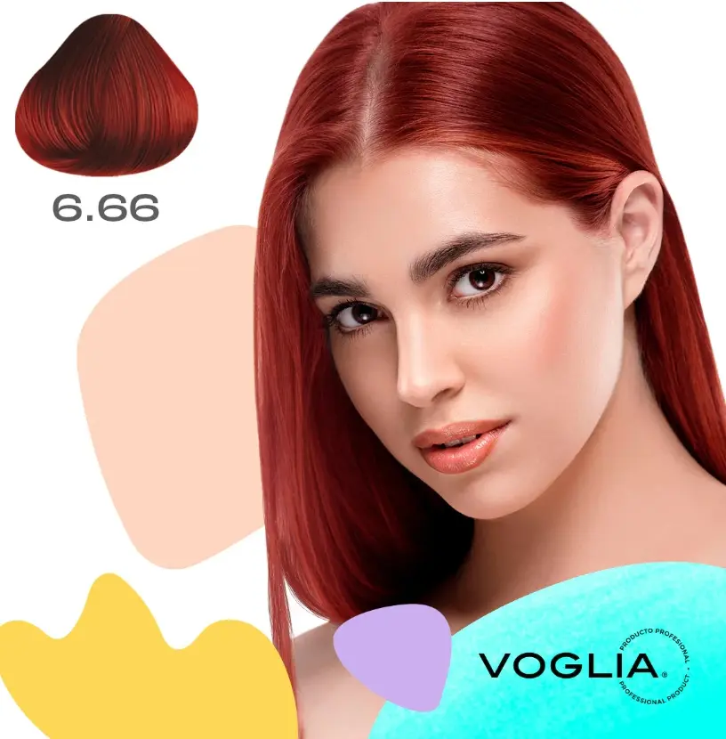 Voglia Hair Color 6.66 Dark Red Blonde Hair Dye