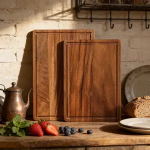 1 piece of wooden cutting board, thickened solid wood chopping board, square shaped cuisine, high-end camping, picnic, sushi, fruit tray