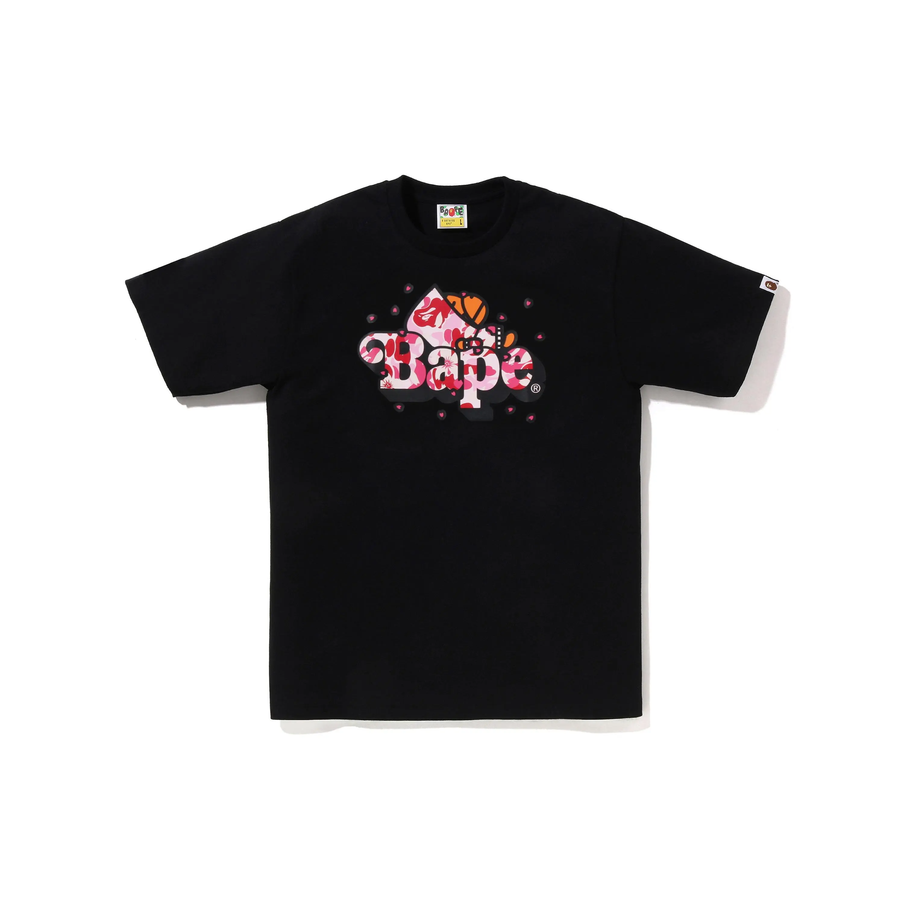 Bape Sleep Milo Shark on Bape Logo ABC Sakura Camo Tee (SS26) Black - XL