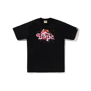 Bape Sleep Milo Shark on Bape Logo ABC Sakura Camo Tee (SS26) Black - XL, XXL