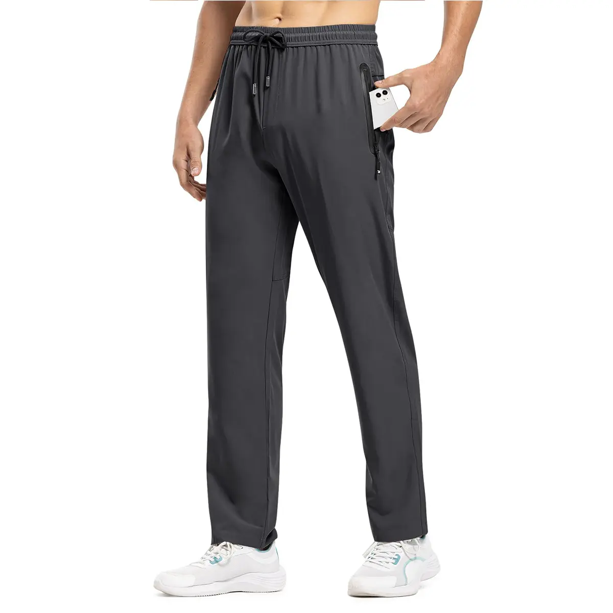 TBMPOY Men's Lightweight Outdoor Hiking Travel Pants Breathable Athletic Fishing Active Joggersr