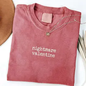 Nightmare Valentine Shirt, Comfort Colors Funny Anti Valentine Shirt, Ironic Valentine's Day Gift , Anti Valentines Galentine's Shirt